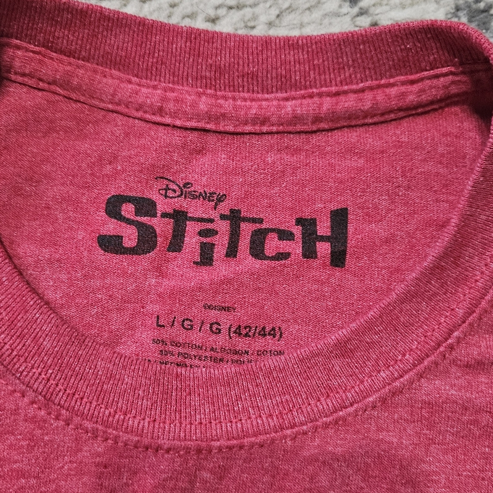 Disney Red Graphic Stitch Hangry T-Shirt - Picture 3 of 4